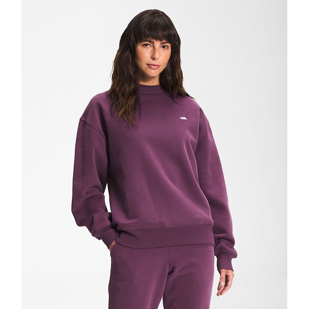 The North Face Sweatshirts Womens Australia - The North Face City Standard Crew Burgundy / Black (NP